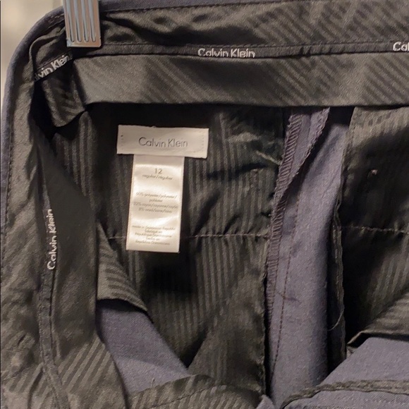 Calvin Klein Boys Dress Pants size Youth 12 Grey - Picture 6 of 7